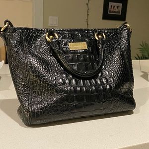 COPY - Brahmin black croc bag